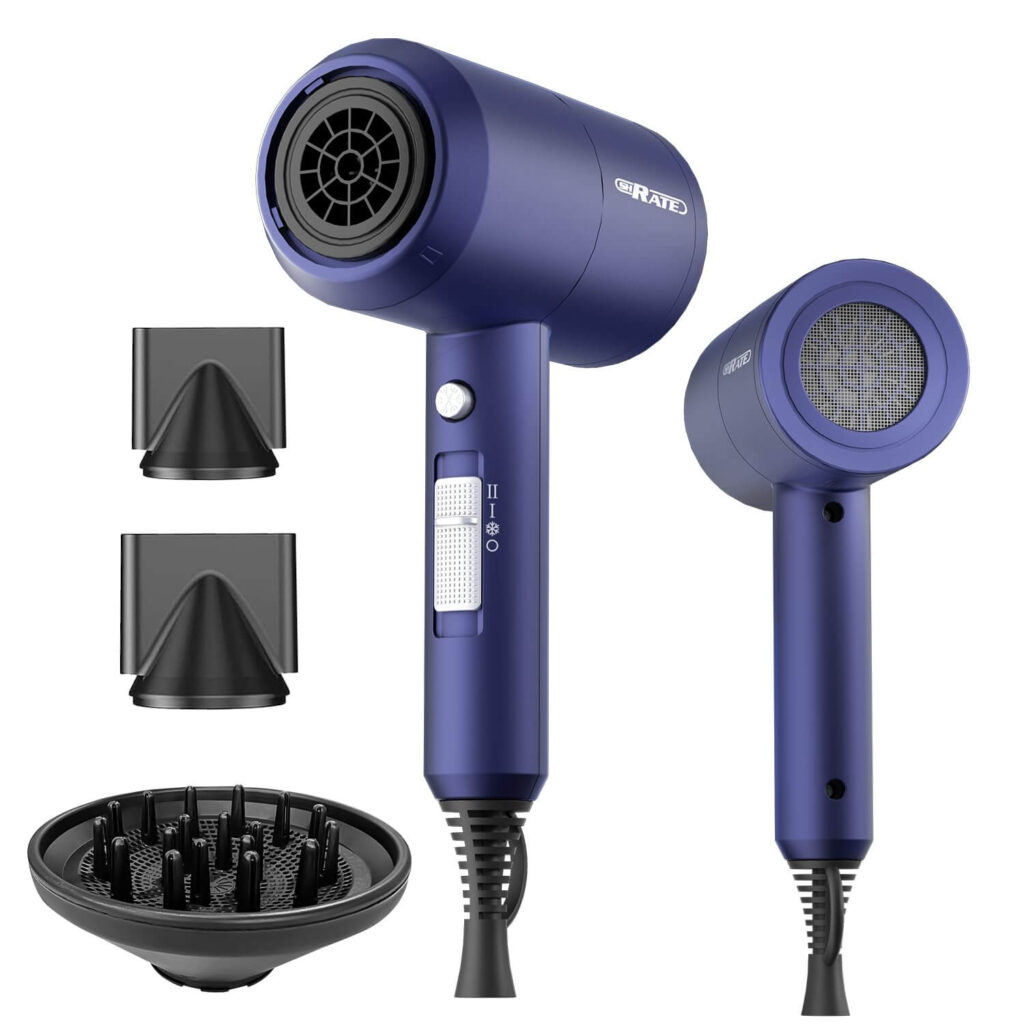 SHRATE Lightweight Ionic Hair Dryer with Diffuser (1800W)
